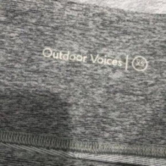 Outdoor Voices Women's Gray Polyester Blend Warmup Activewear Leggings Size XS - Picture 3 of 7